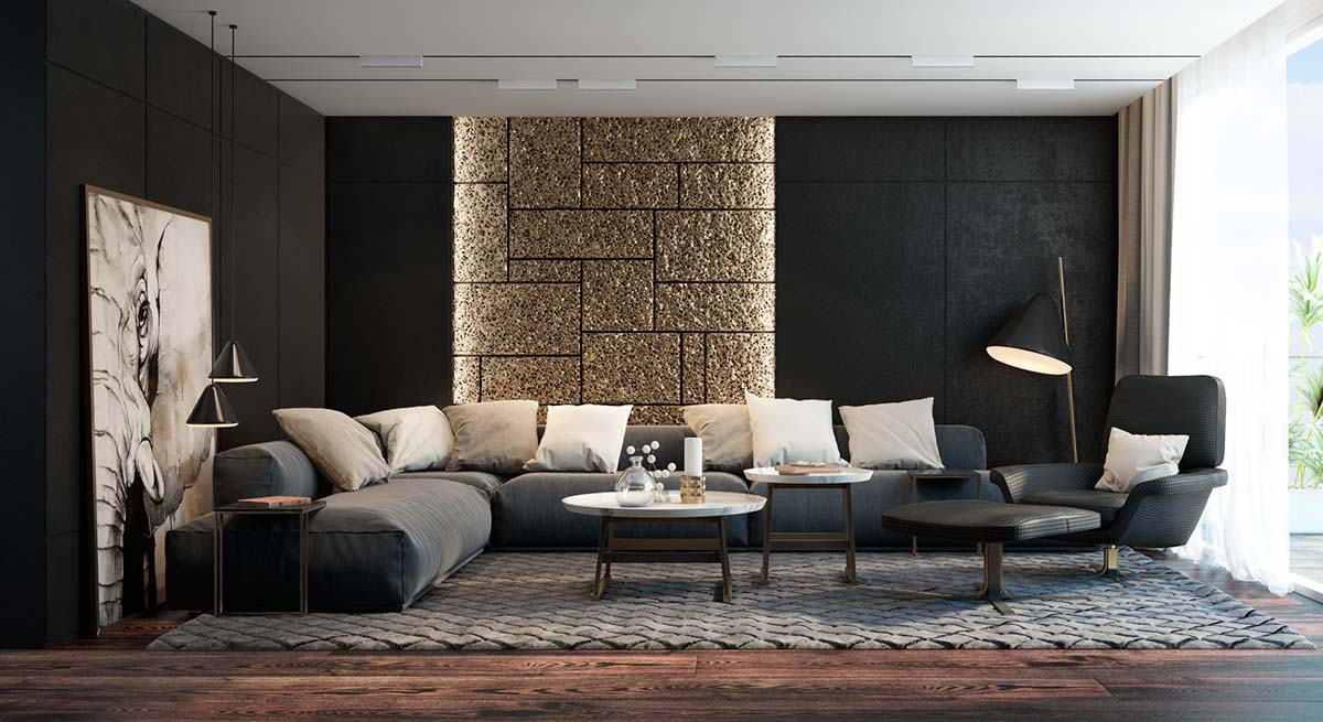Mẫu decor living room đẹp mang kiến trúc cổ điển của hoàng gia