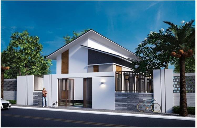 Tham khảo mẫu thiết kế nhà cấp 4 gác lửng ở Đồng Nai NETNC4159 - Vtkong -  Kiến trúc sư